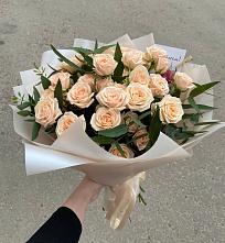 Букет Кремовые розы Латте в Анапской