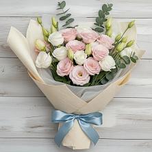 Букет шампанское в Анапской Букет цветов из:  Лизиантусы в Анапской