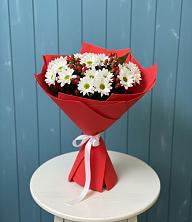 Букет ягоды на снегу в Анапской Букет цветов из:  Хризантемы в Анапской