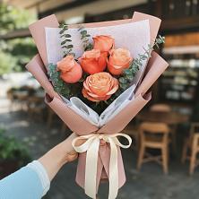 Букет персиковый аромат в Анапской Букет цветов из:  Розы в Анапской