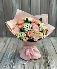 Букет цветов из:  Гвоздики, Розы и Хризантемы #REPLACE_PRED# Анапской