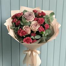 Букет цветов из:  Гвоздики и Розы #REPLACE_PRED# Анапской